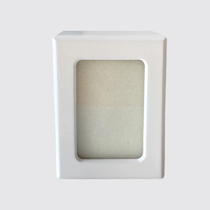 White Photo Frame Wooden Dog Urns for Ashes, Wooden Photo Pet Urns for Ashes