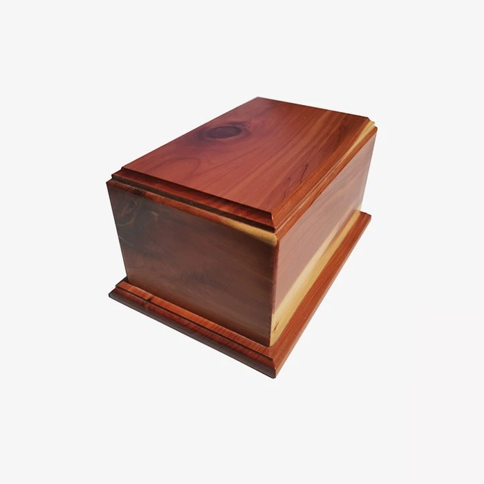 Cedar Wood Urn for Cremation, Handmade Wooden Pet Urns