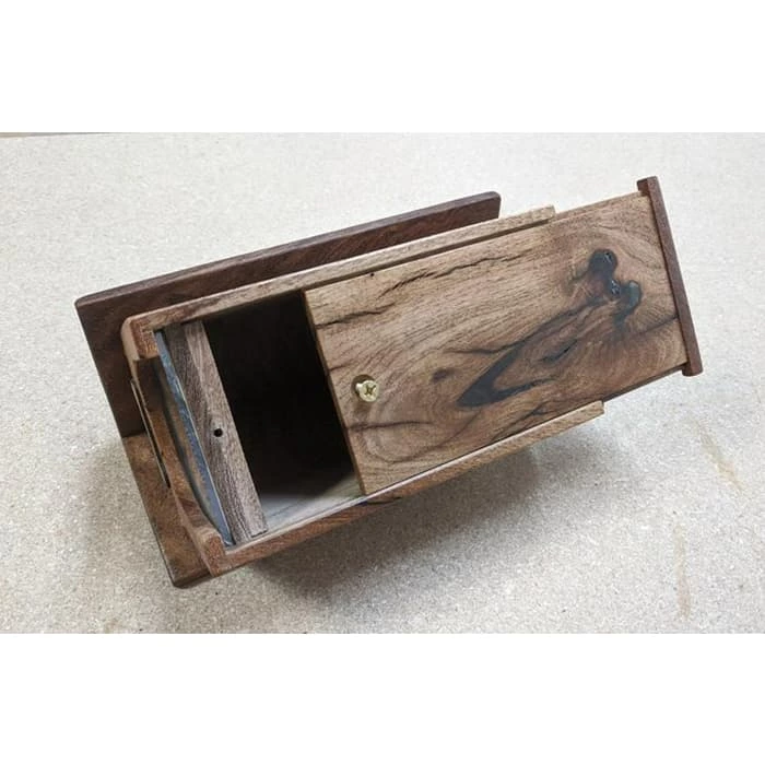 Wooden Urn for Dog Ashes, Pet Photo Casket for Doghouse