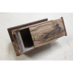 Wooden Urn for Dog Ashes, Pet Photo Casket for Doghouse